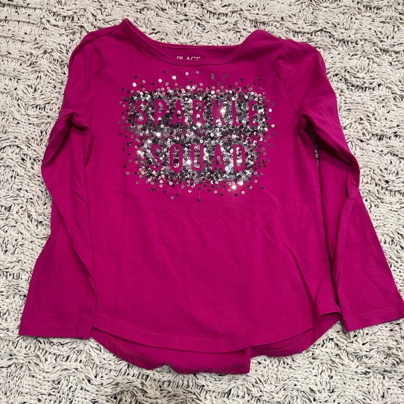 Place Other - Place Pink Sparkle Squad Long Sleeve Tee